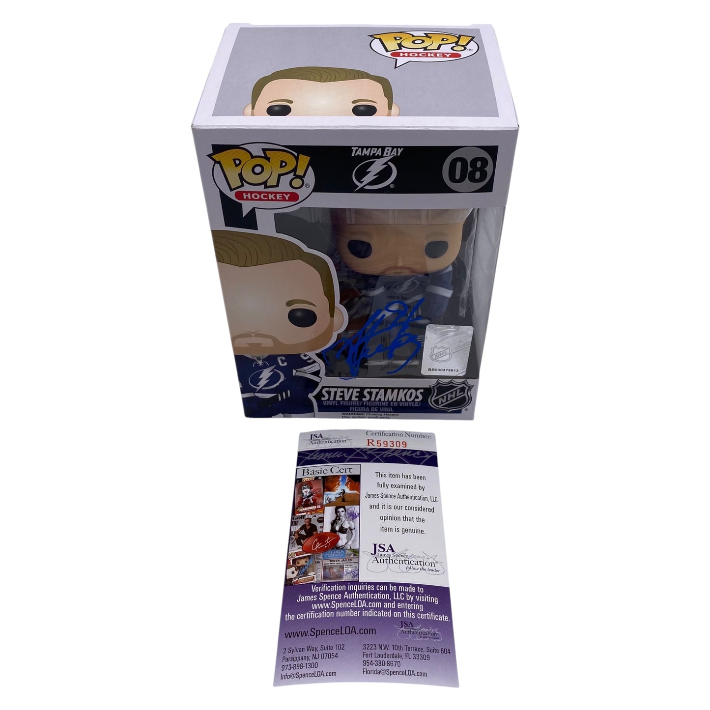 Funko Pop! Steve Stamkos Tampa Bay Lightning NHL #08 Signed by Steve Stamkos