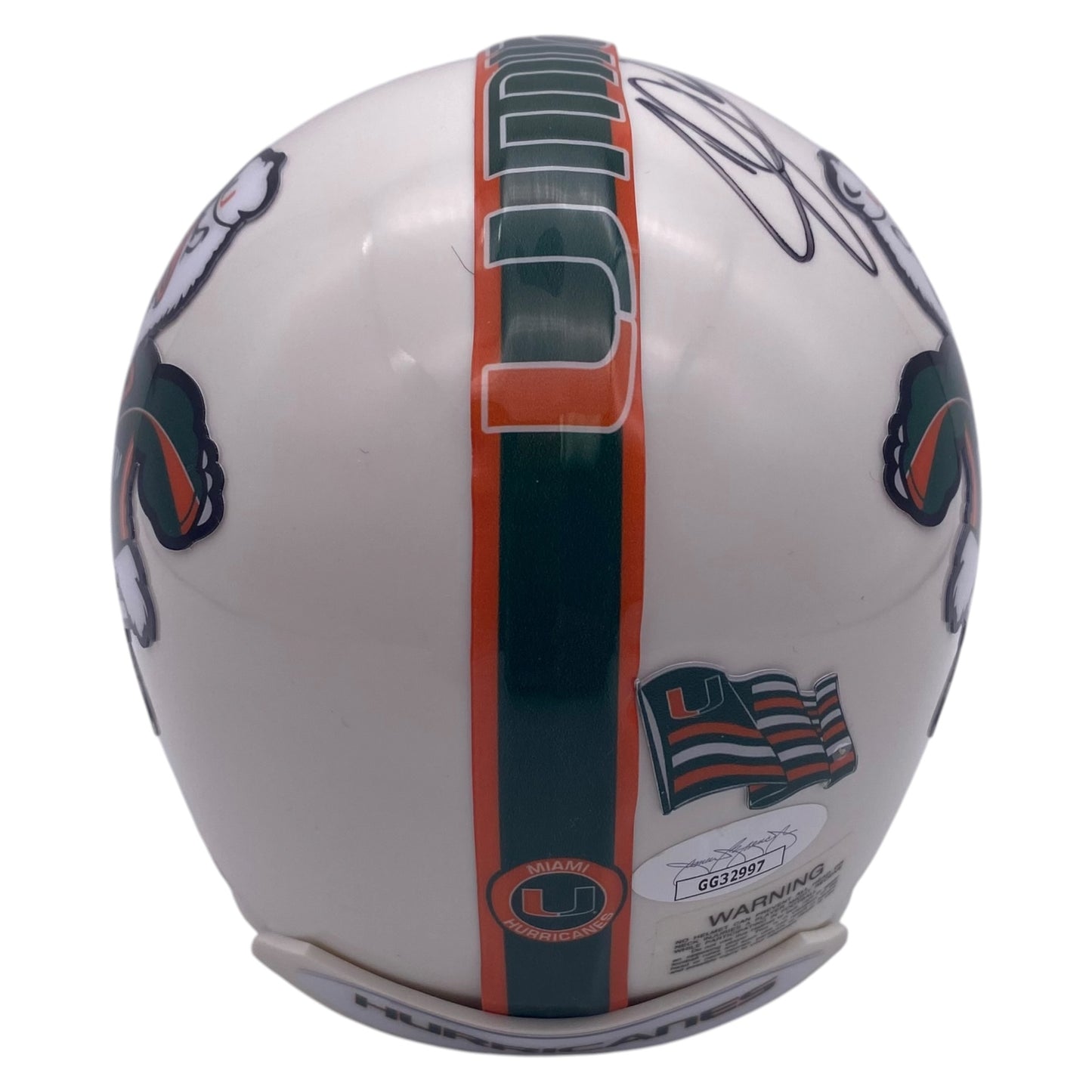 Andre Johnson Signed Miami Hurricanes Alternate Mini Helmet