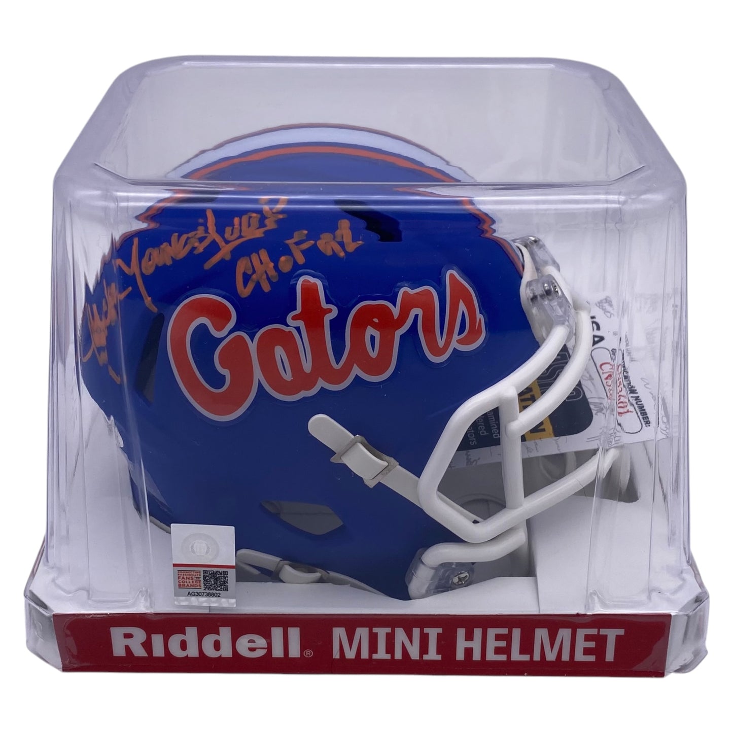 Jack Youngblood Signed Florida Gators Blue Alternate Mini Speed Football Helmet