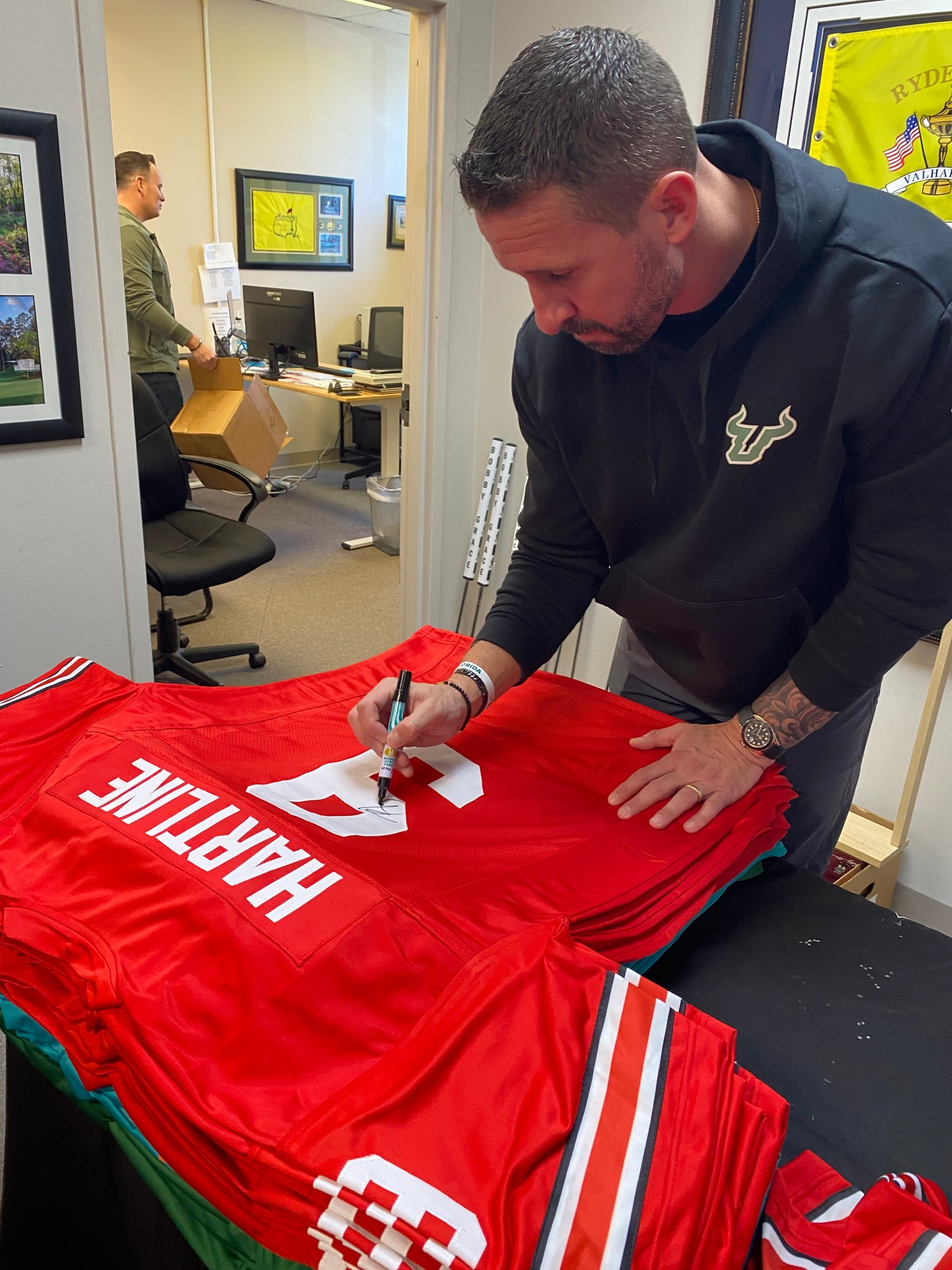 Brian Hartline Signed Red #9 Jersey - Ohio State Buckeyes Receiver