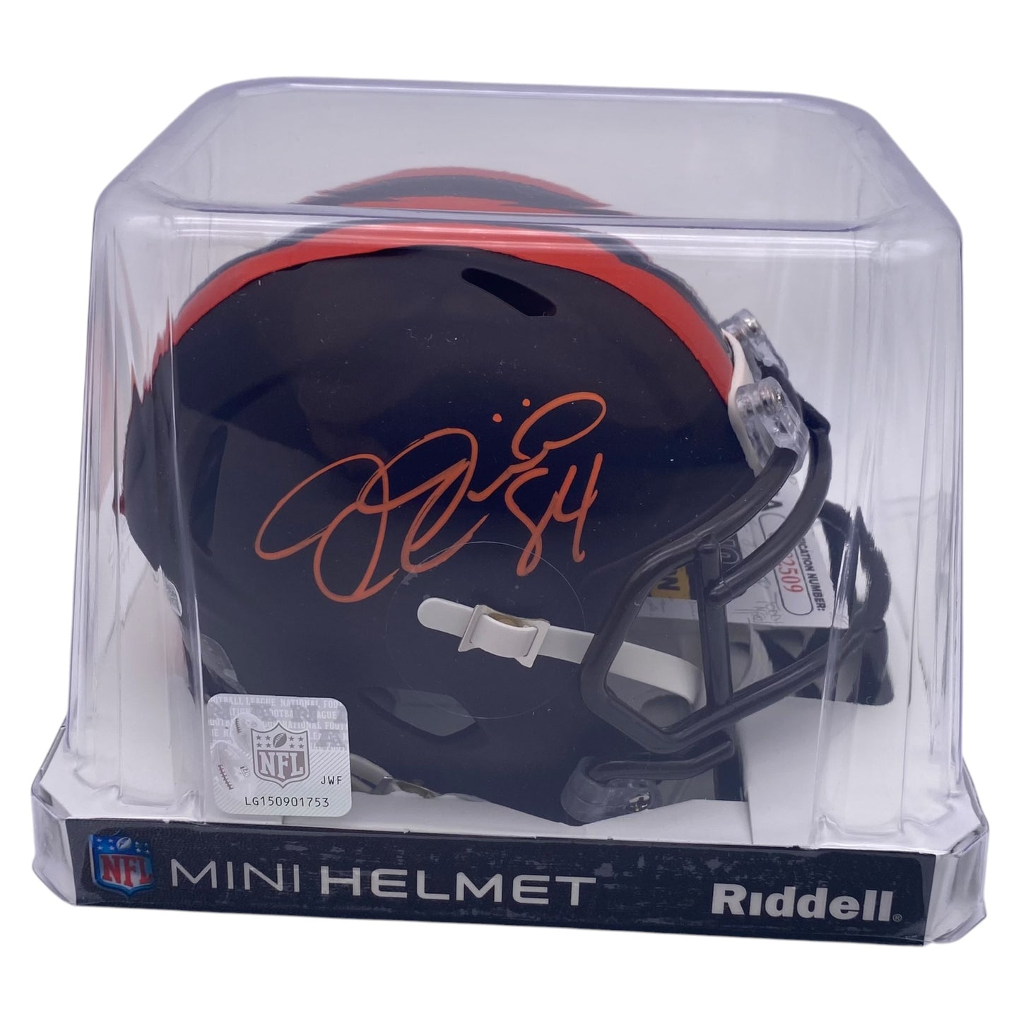 Joe Jurevicius Signed Cleveland Browns Brown Alternate Mini Helmet