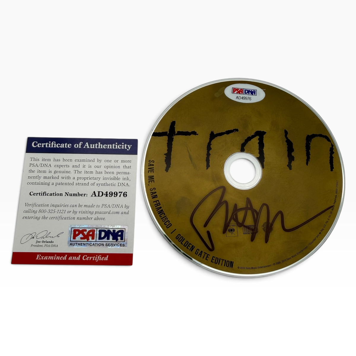 Pat Monahan Signed Train Save, Me San Francisco CD