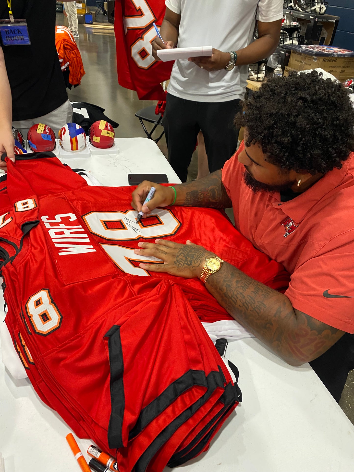 Tristan Wirfs Signed #78 Stitched Jersey Tampa Bay Buccaneers Style Red