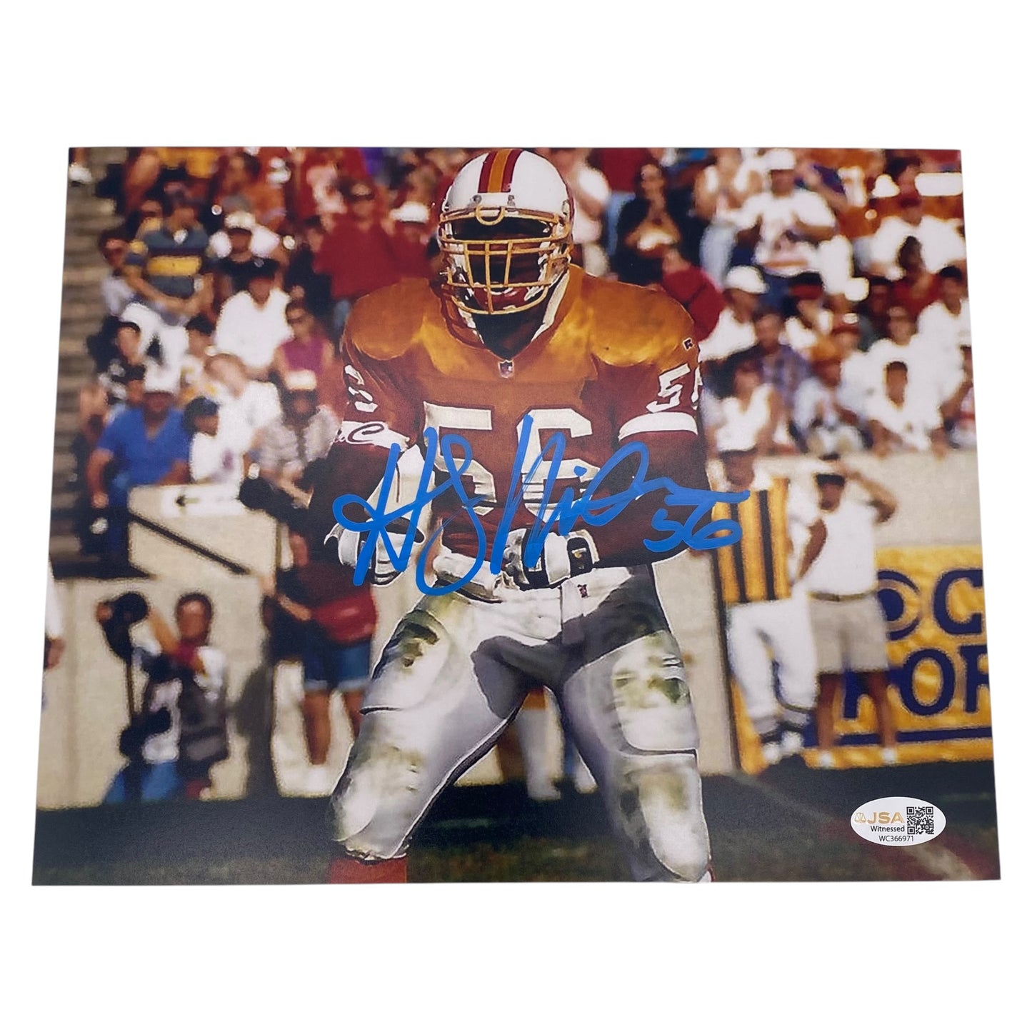 Hardy Nickerson Signed 8x10 Photo - Tampa Bay Buccaneers LB