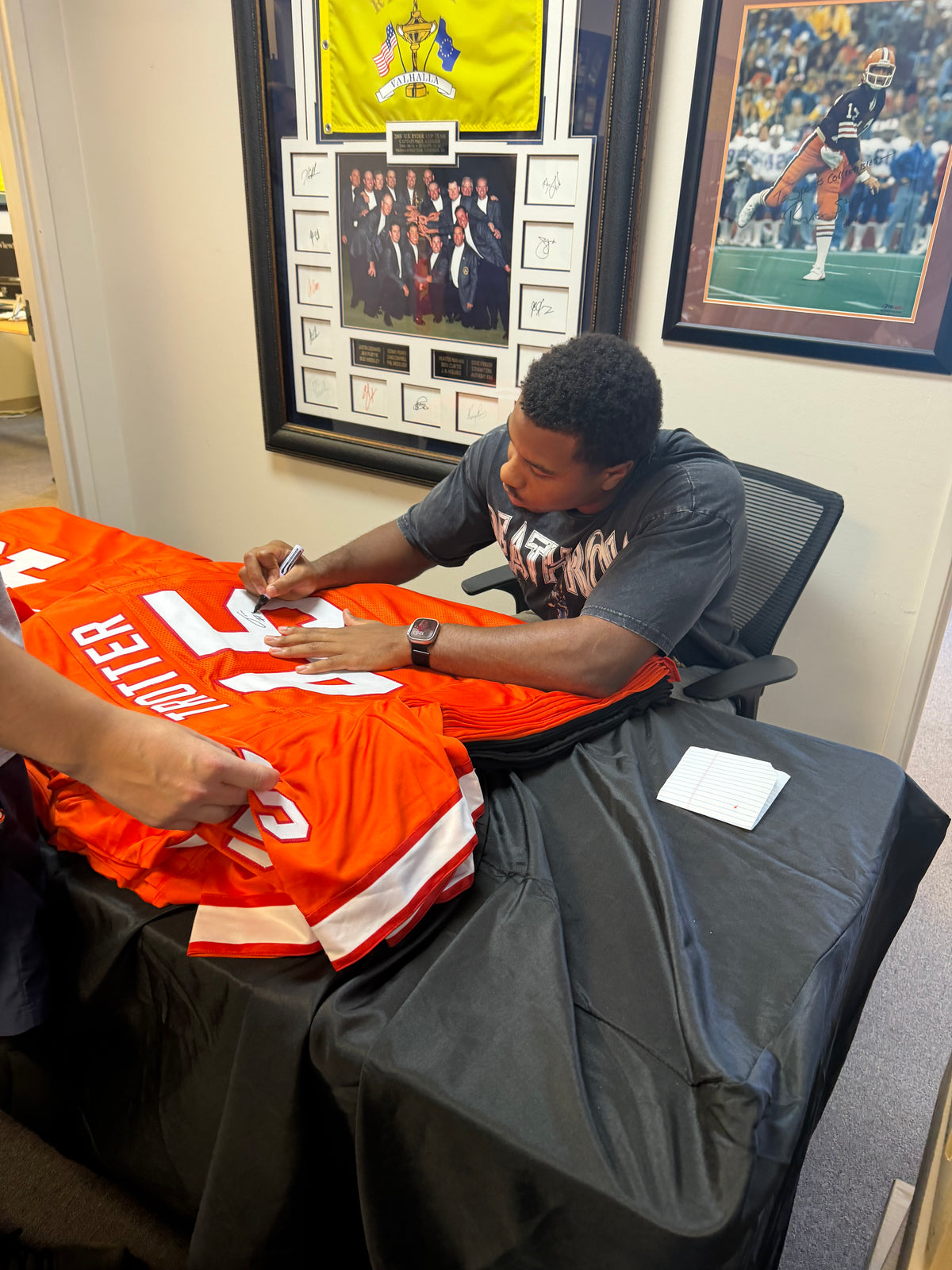 Josiah Trotter Signed Orange Creamsicle #45 Stitched Jersey - Tampa Bay Buccaneers LB