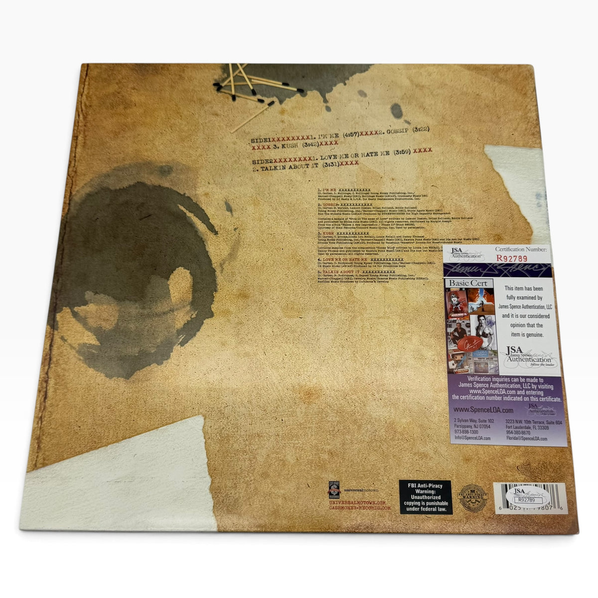 Lil Wayne The Leak Signed Vinyl Record Album Cover