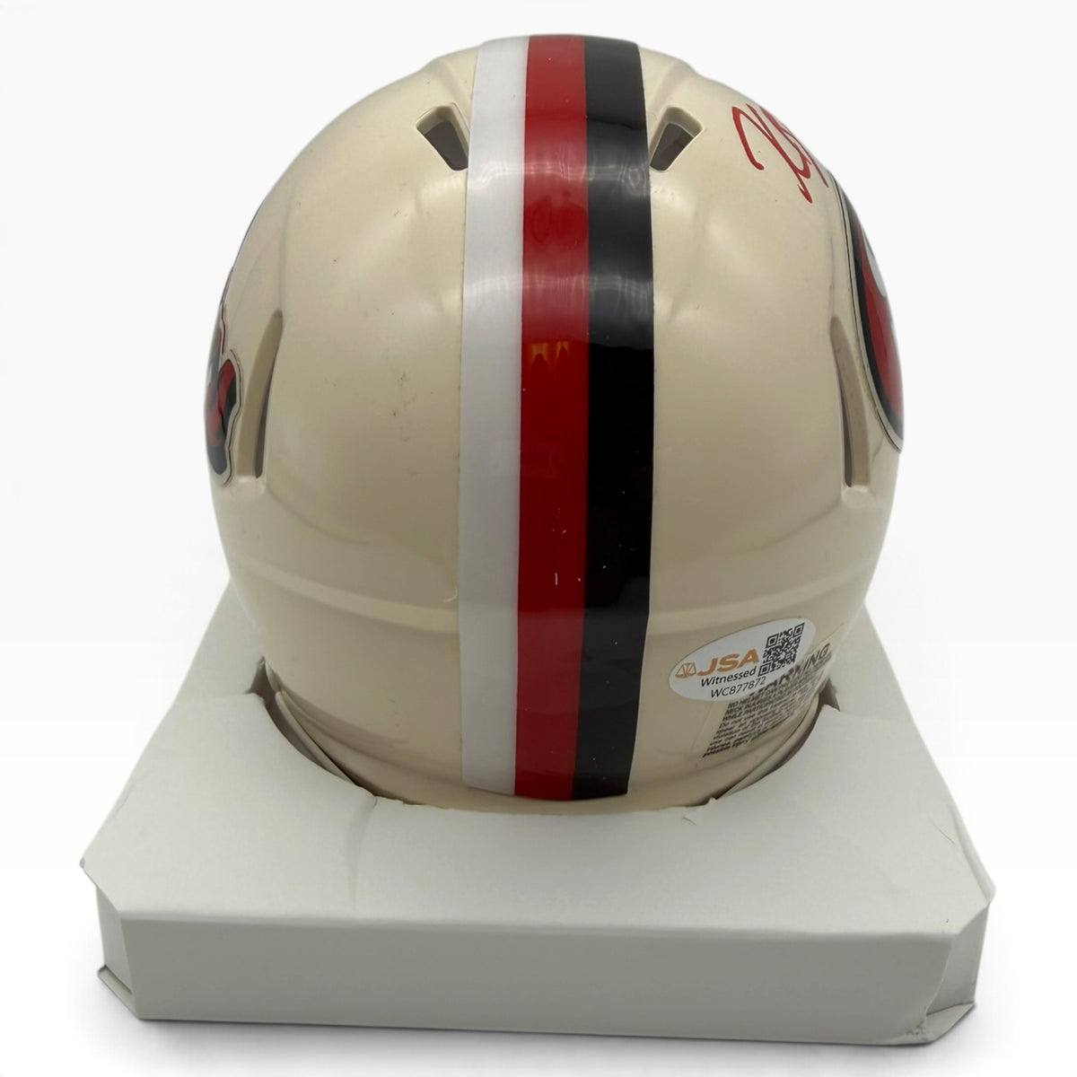 Kaelon Black Signed San Francisco 49ers Retro Alternate Speed Mini Football Helmet
