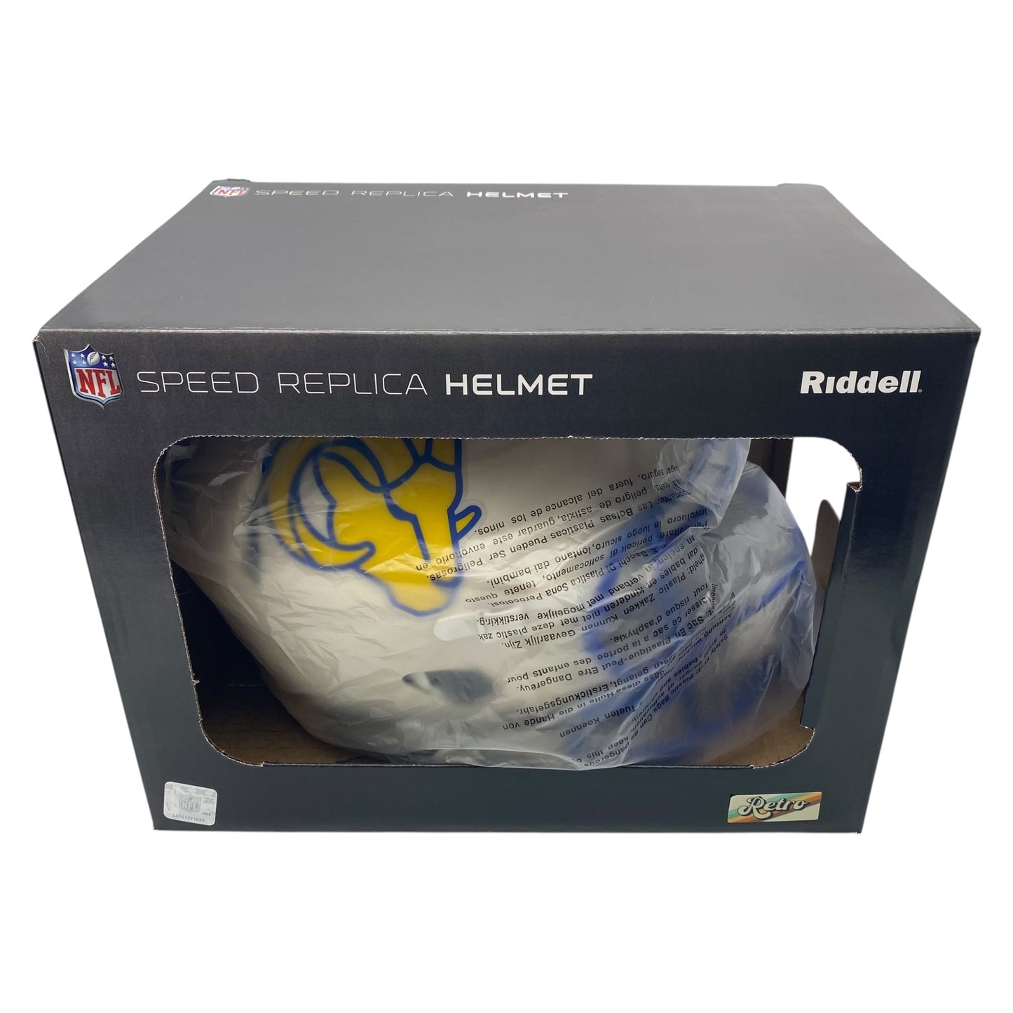 Jack Youngblood Signed Los Angeles Rams Retro Alternate Full Size Replica Helmet