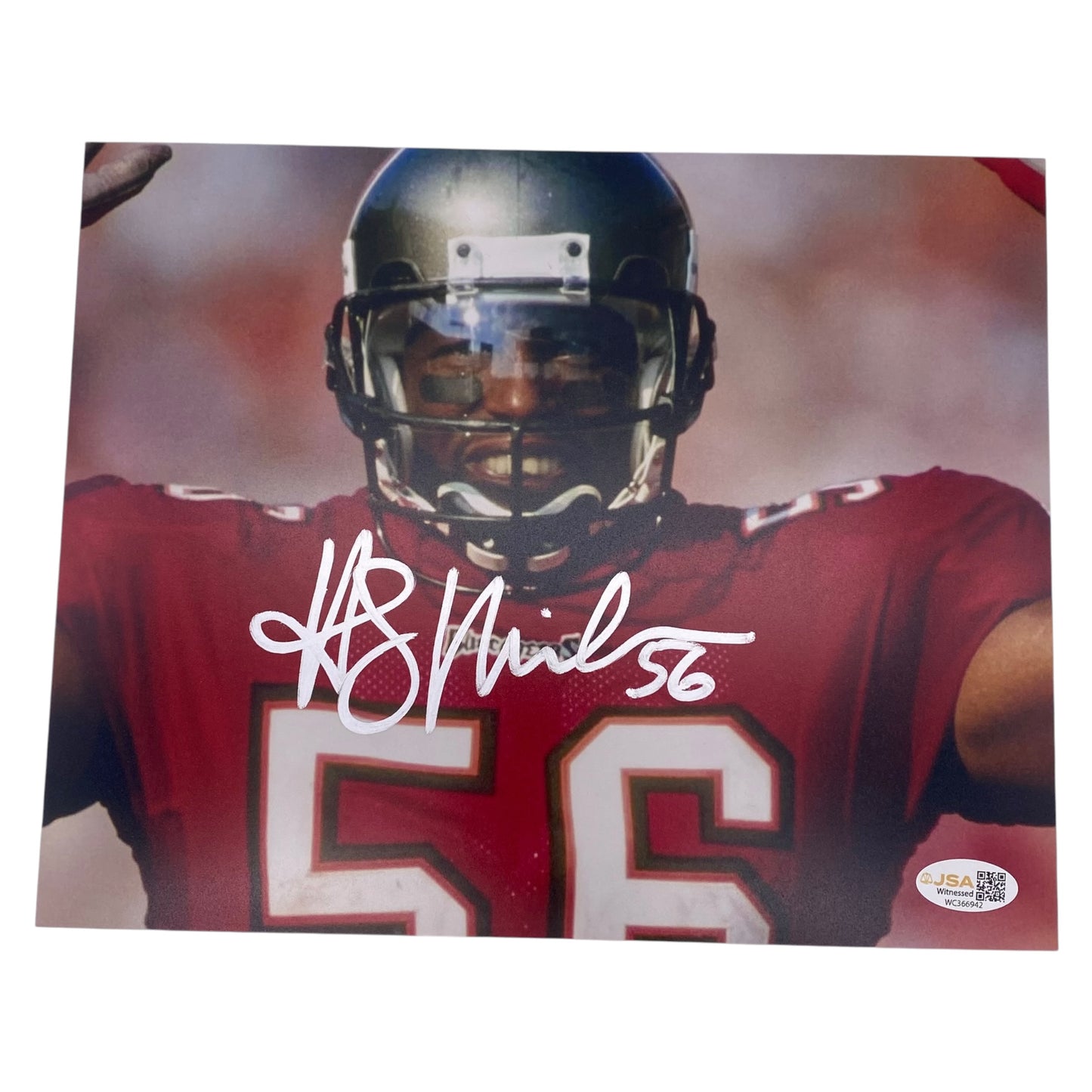 Hardy Nickerson Signed 8x10 Photo - Tampa Bay Buccaneers LB