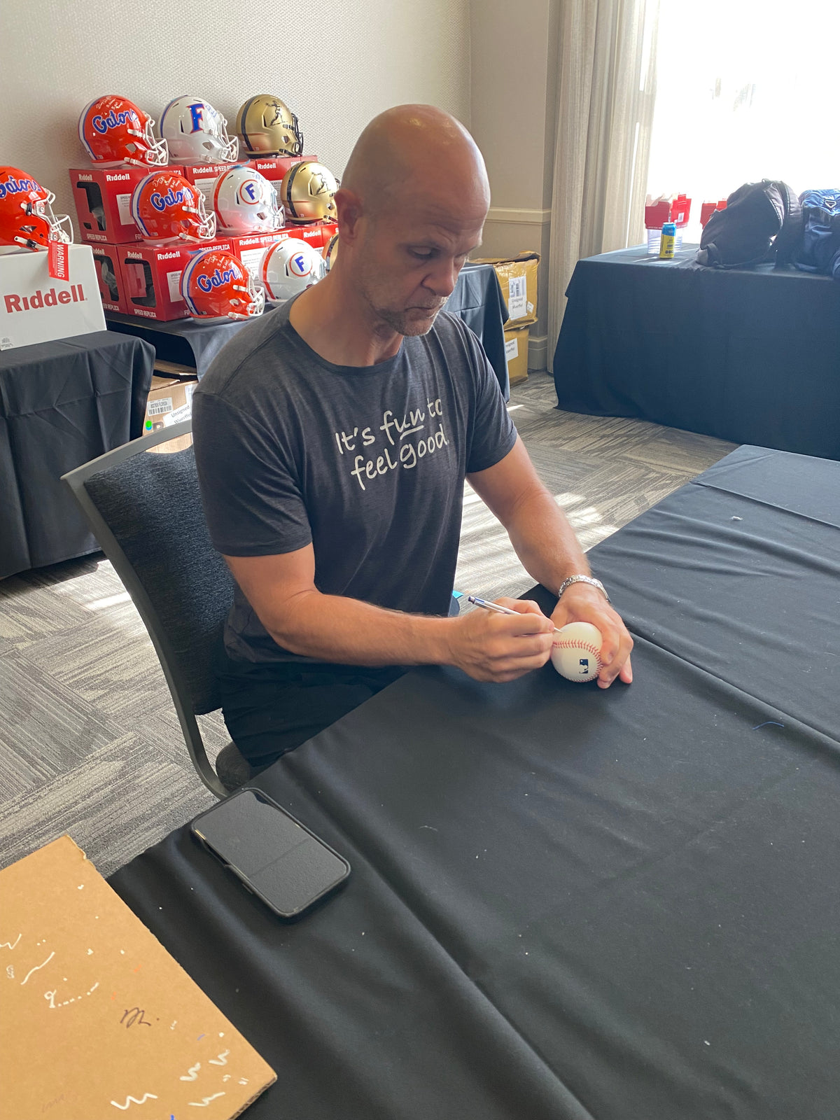 Tim Tebow, Steve Spurrier, Danny Wuerffel Signed Official Major League Baseball Gators Heisman Trophy Winners