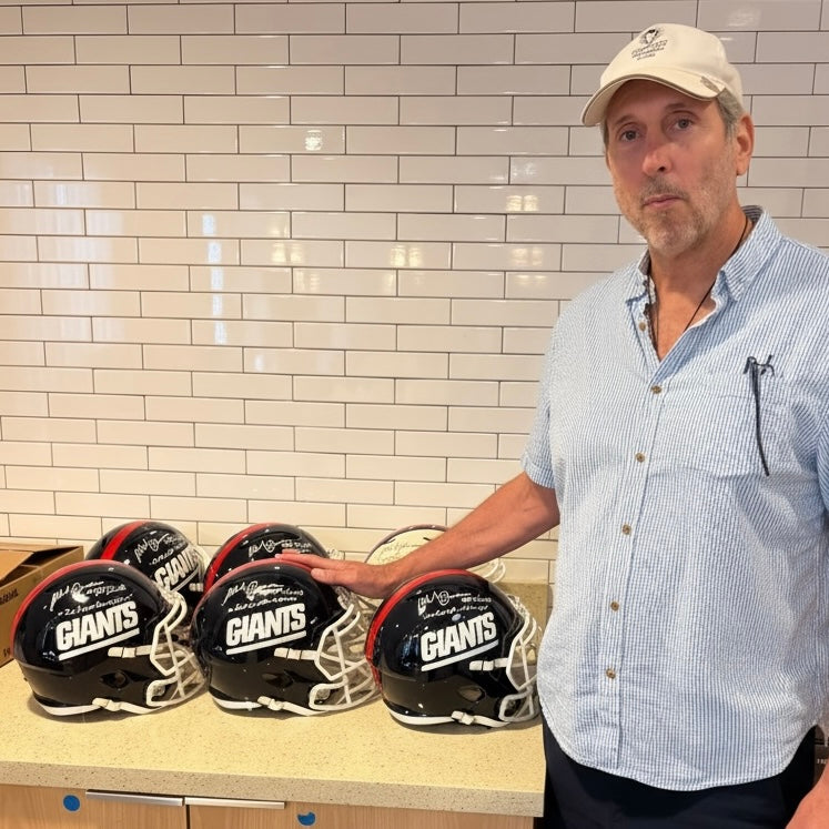 Mark Bavaro Signed New York Giants Full Size Speed Football Helmet