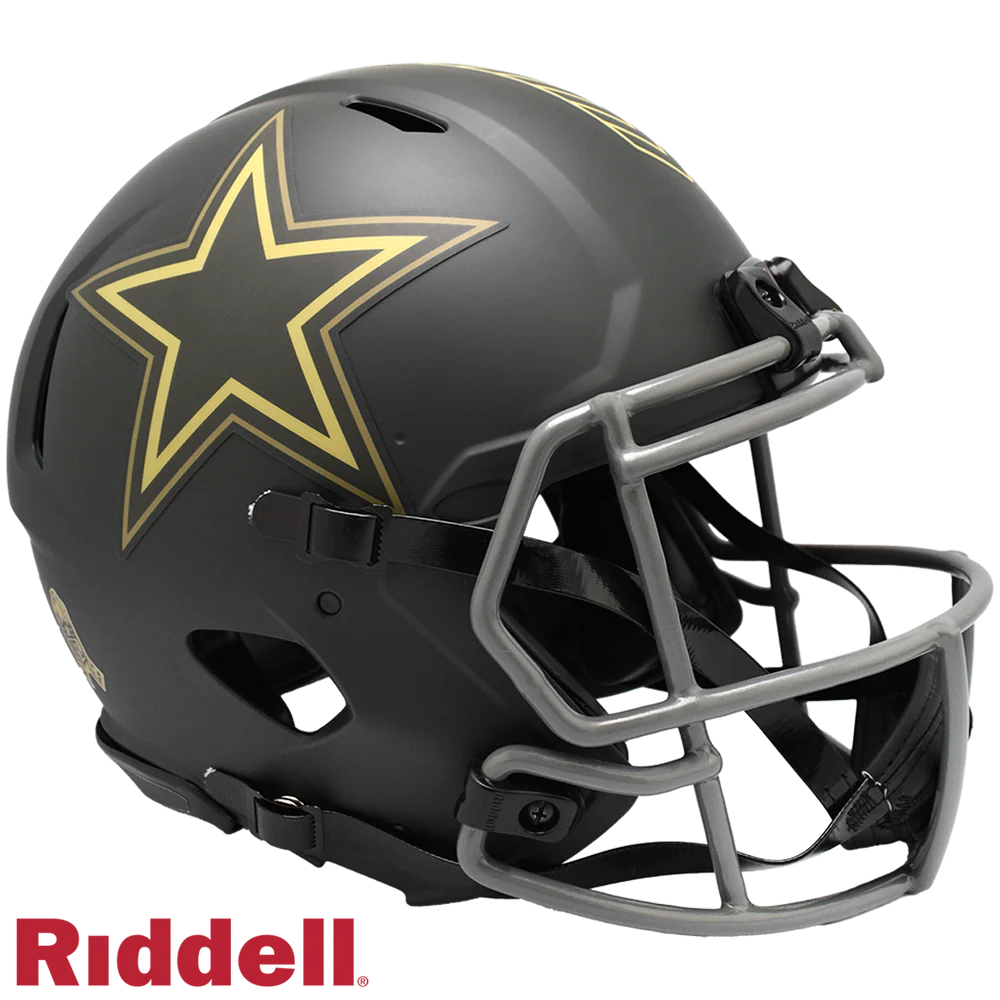 Tony Romo Signed Dallas Cowboys Full Size Authentic 2025 Salute to Service Alternate Speed Football Helmet
