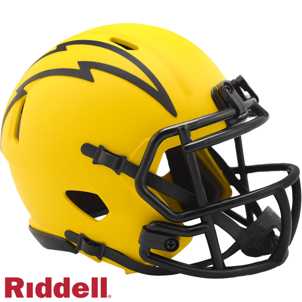 Ladd McConkey Signed Los Angeles Chargers Rave Alternate Speed Mini Football Helmet