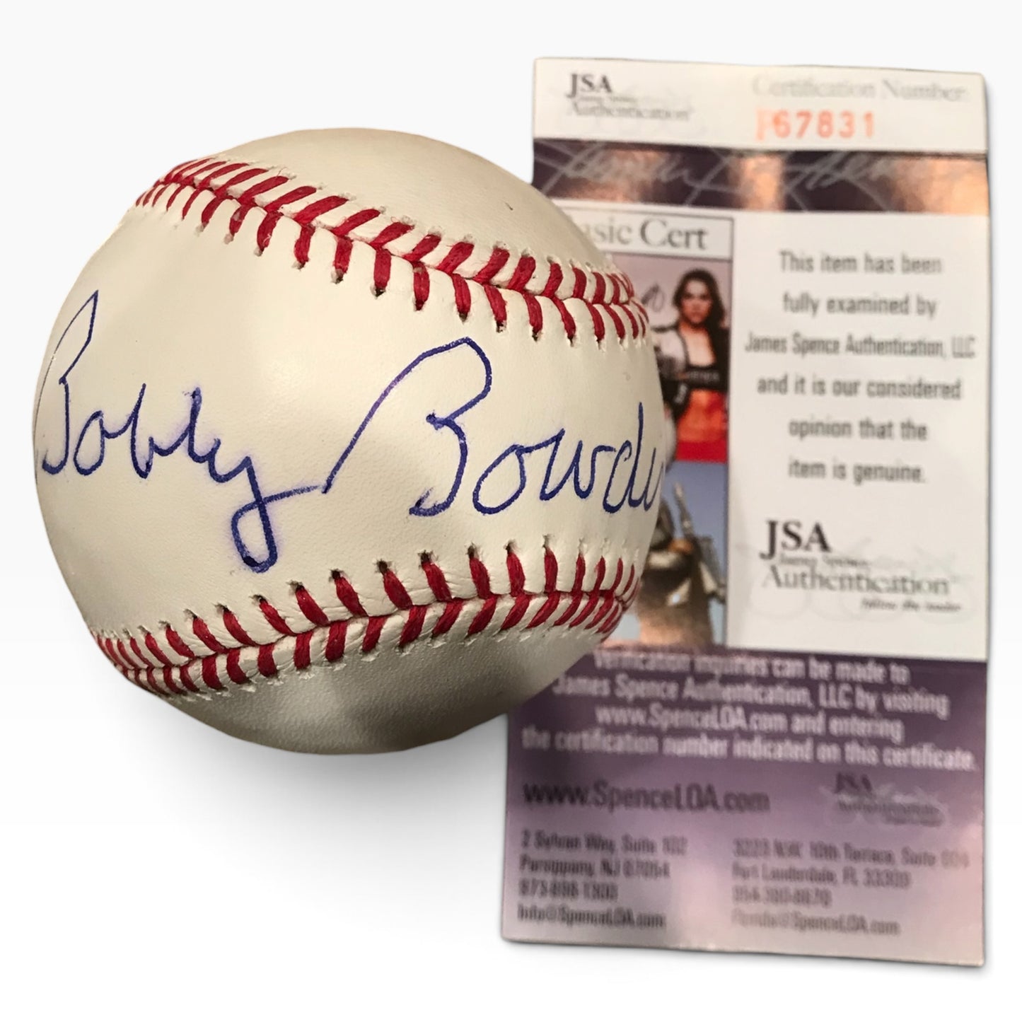 Bobby Bowden Signed Official Major League Baseball