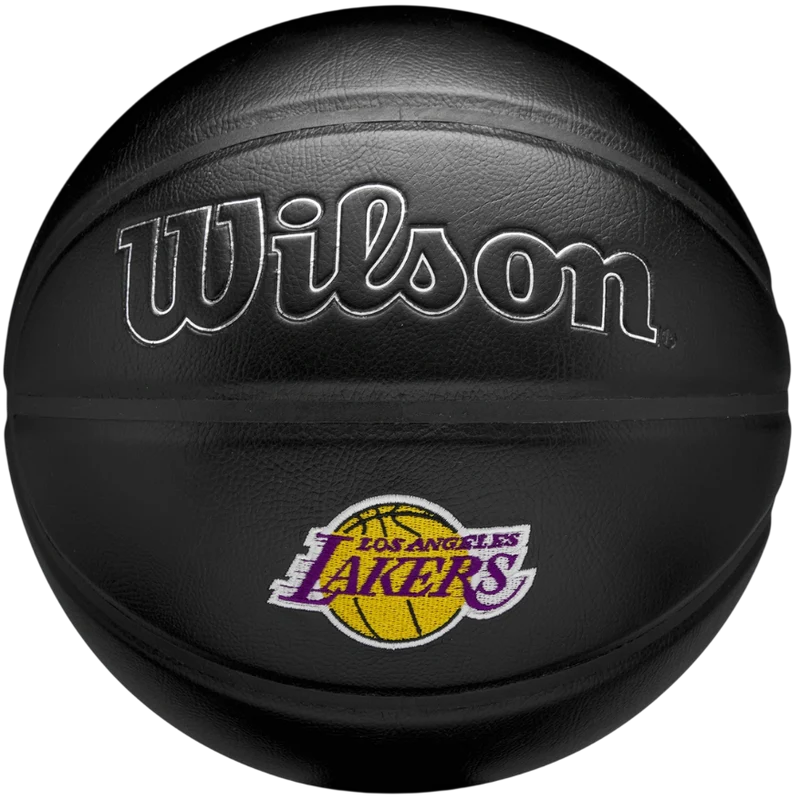 Bob McAdoo Signed Los Angeles Lakers Black Logo Basketball