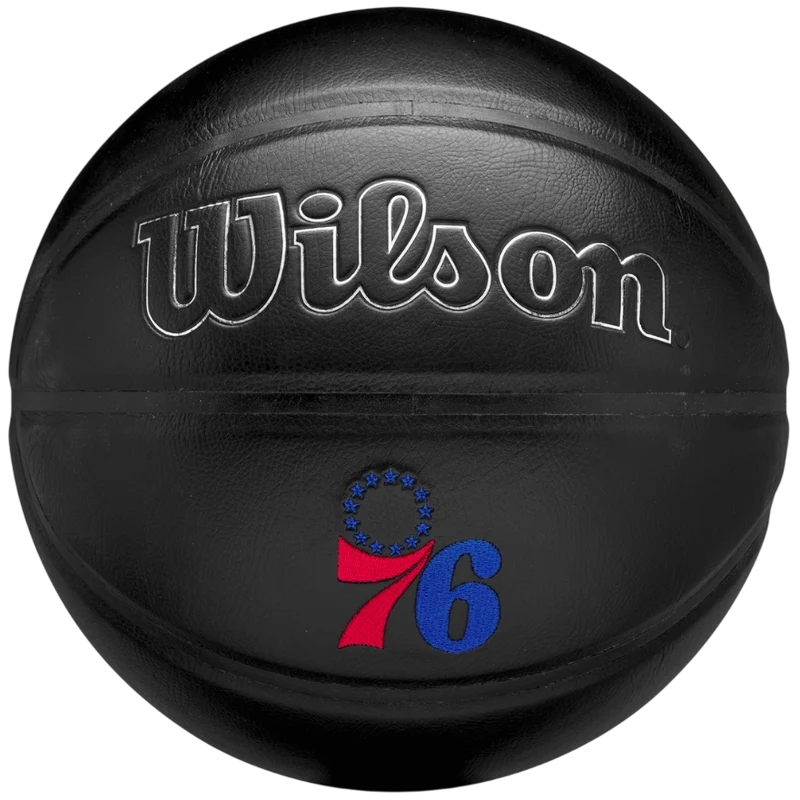 Bob McAdoo Signed Philadelphia 76ers Black Logo Basketball