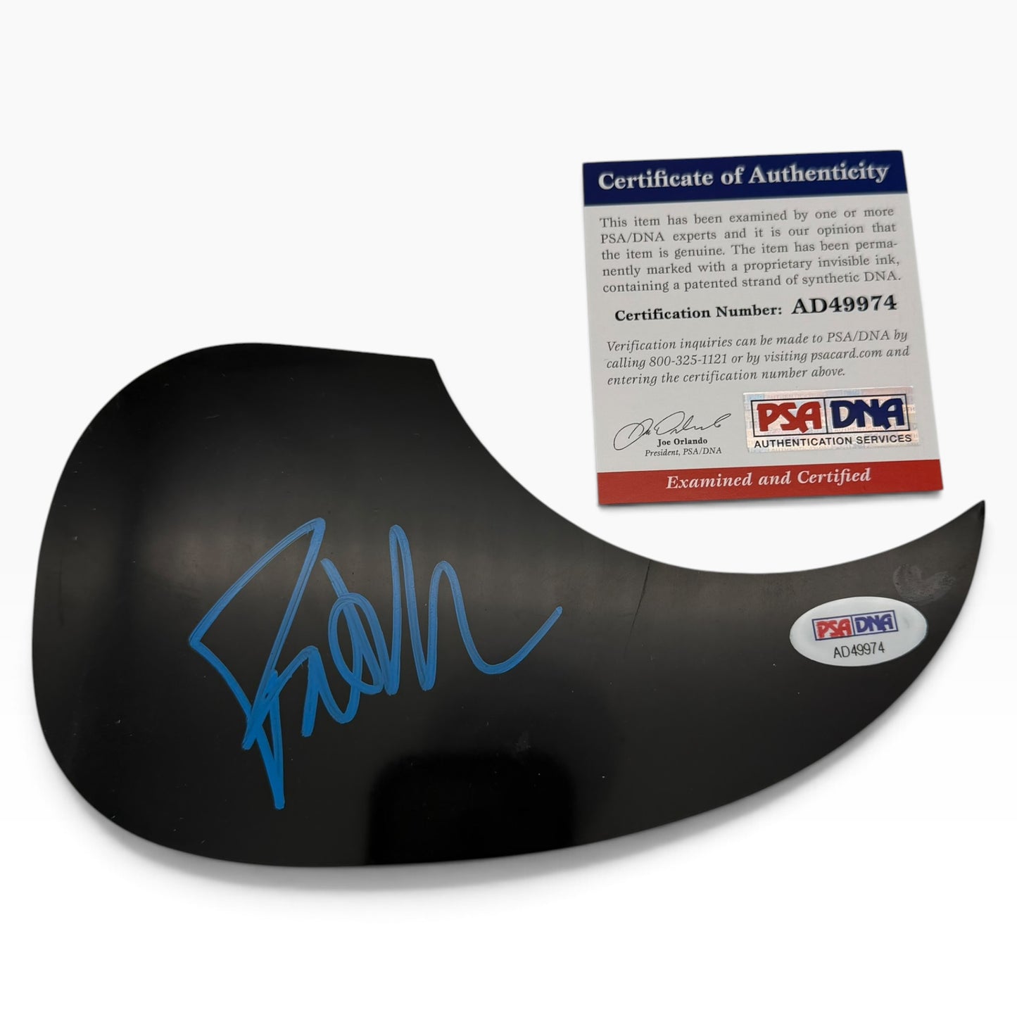 Pat Monahan Signed Black Pick Guard for Acoustic Guitar