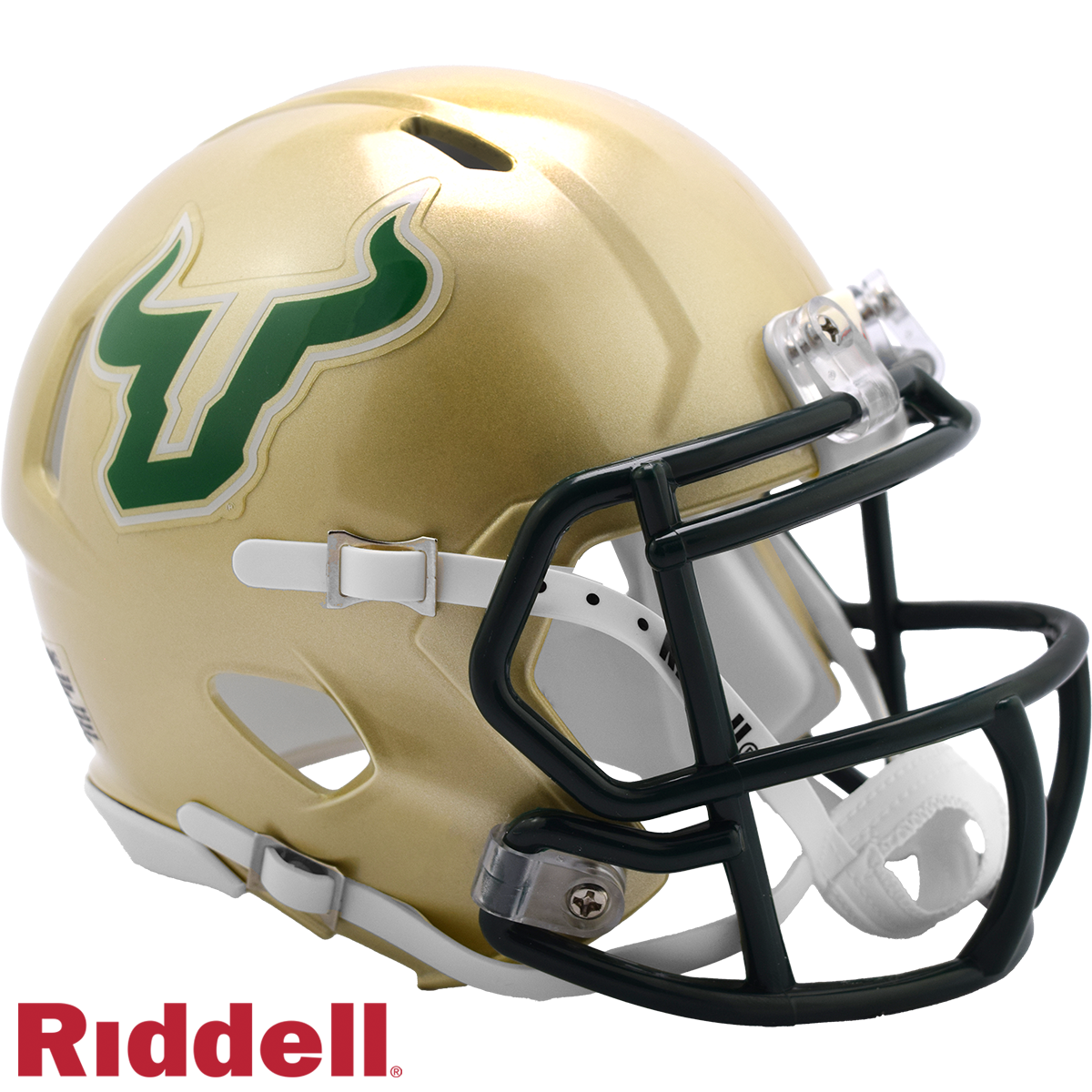 Jason Pierre-Paul Signed USF South Florida Bulls Gold Speed Mini Football Helmet