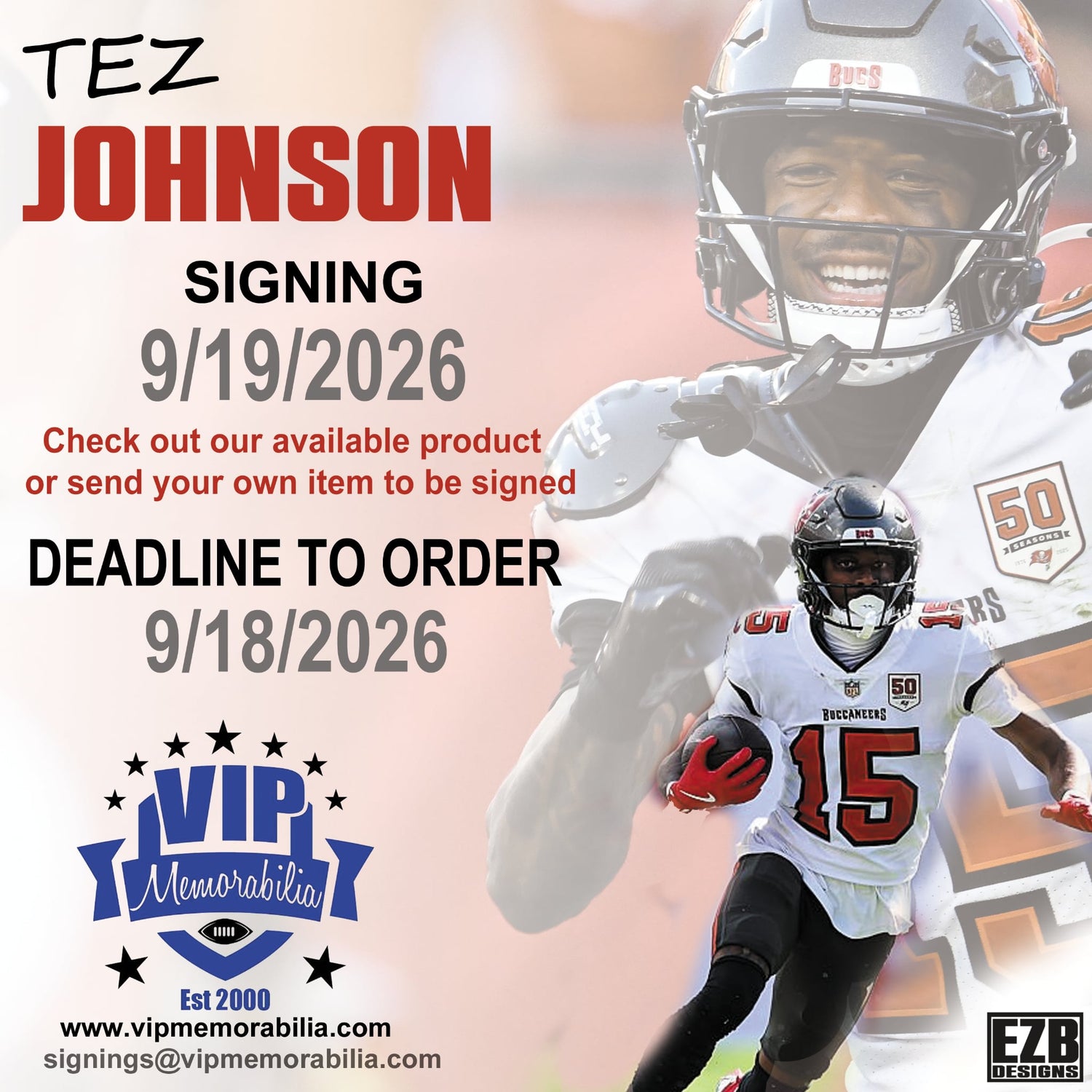 Tez Johnson Autograph Signing - September 19, 2026