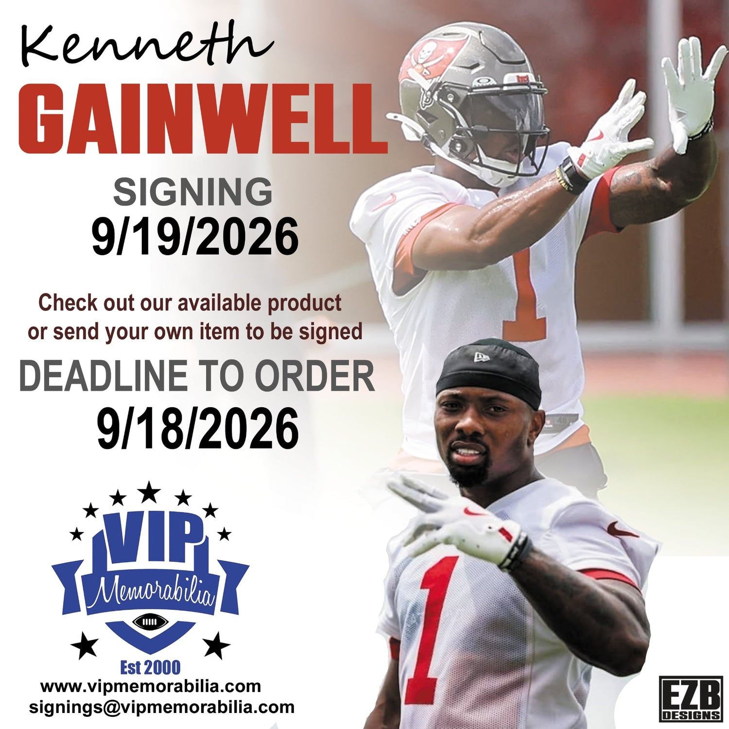 Kenneth Gainwell Autograph Signing - September 19, 2026