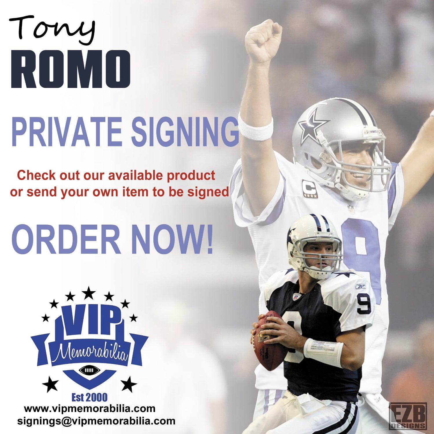 Tony Romo Private Signing - Summer 2026