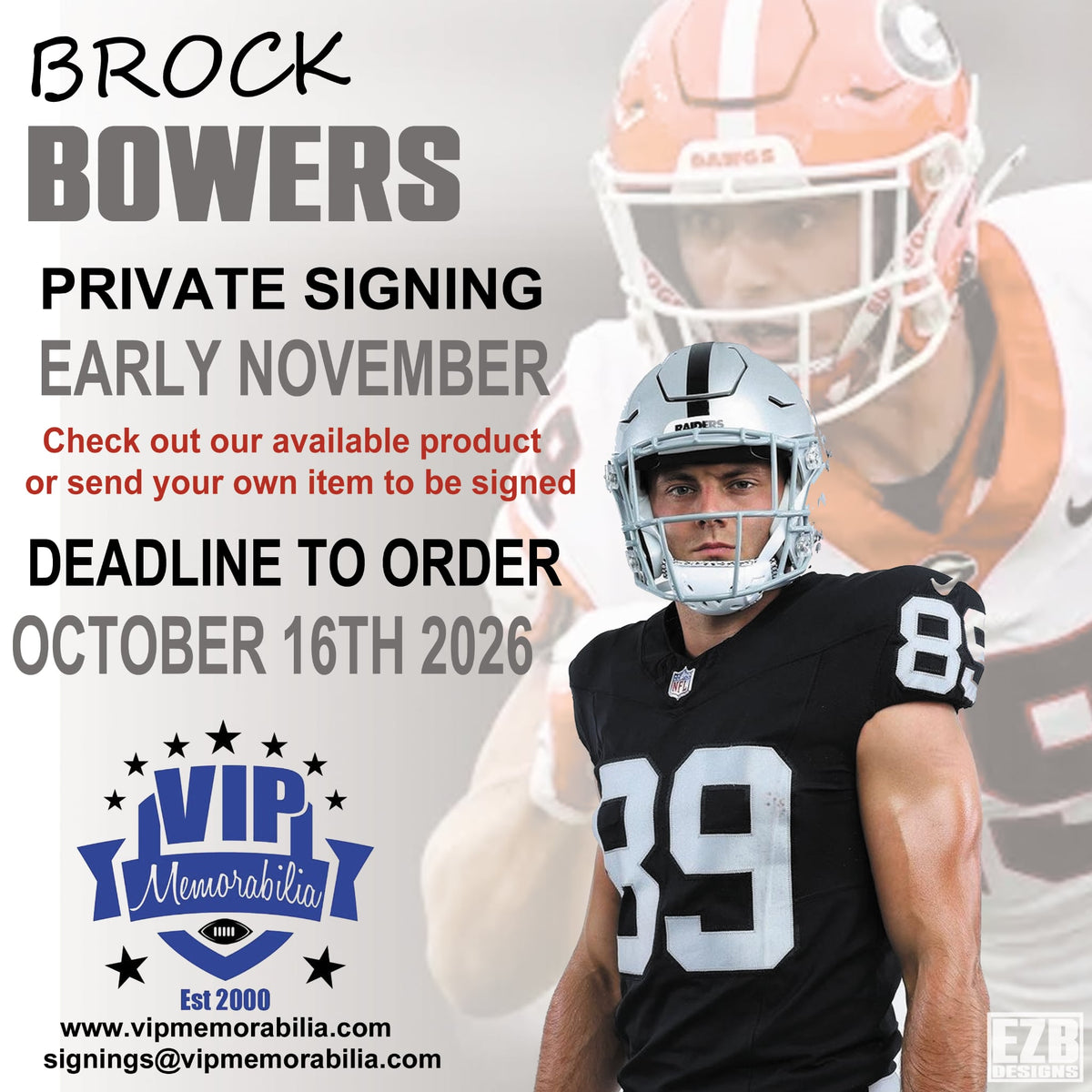 Brock Bowers Autograph Signing - Early November 2026