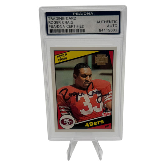 Roger Craig Signed San Francisco 49ers 2001 Topps Archives Trading Card PSA/DNA Slabbed