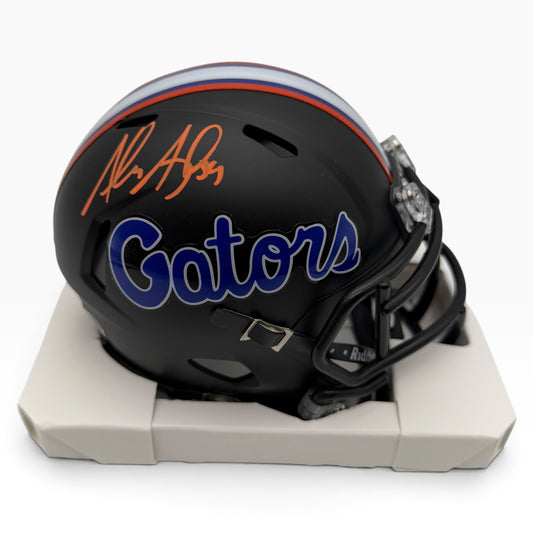 Alex Anzalone Signed Florida Gators Black Speed Mini Football Helmet