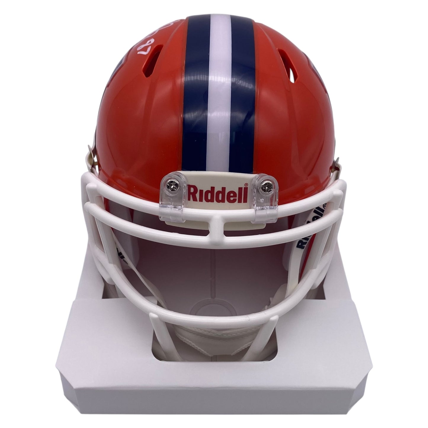 Ken Dilger Signed Illinois Fighting Illini Mini Speed Football Helmet