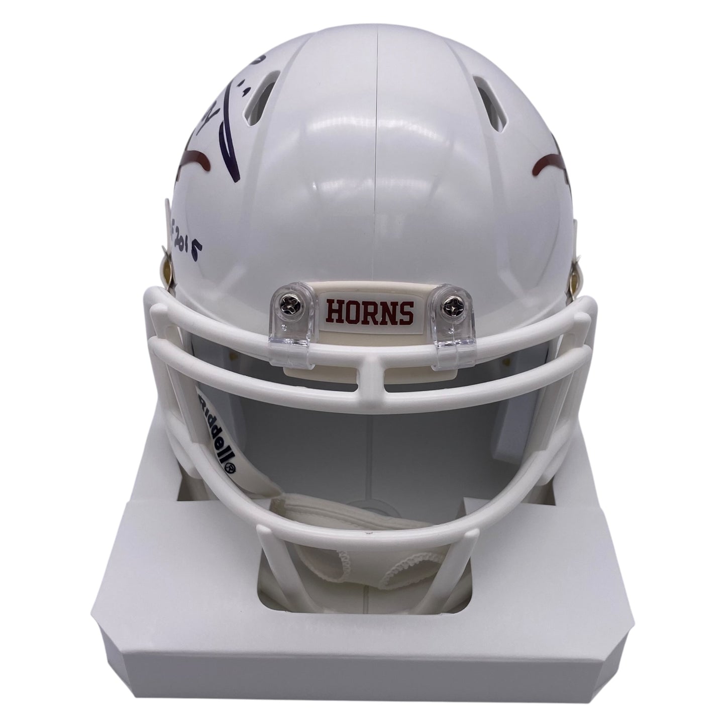 Ricky Williams Signed Texas Longhorns Mini Speed Football Helmet 98 Heisman 2015 CHOF