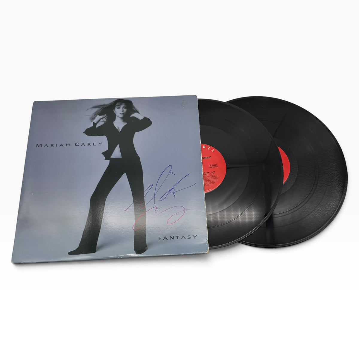 Mariah Carey Fantasy Signed Vinyl Record Album Cover
