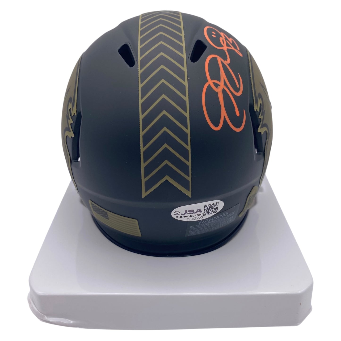 Joe Jurevicius Signed Tampa Bay Buccaneers 2025 Salute to Service Alternate Mini Helmet