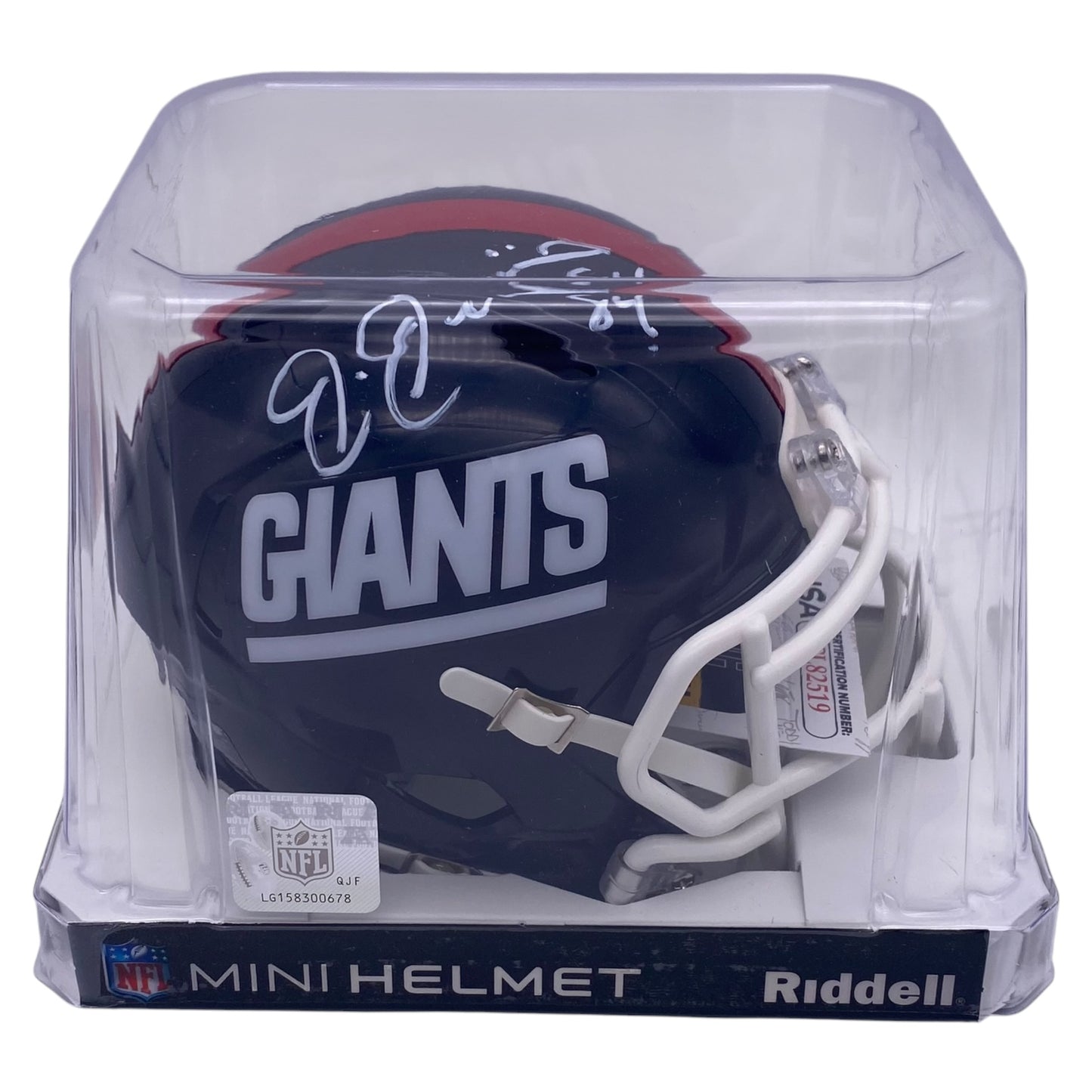 Joe Jurevicius Signed New York Giants Rookie Style Mini Helmet