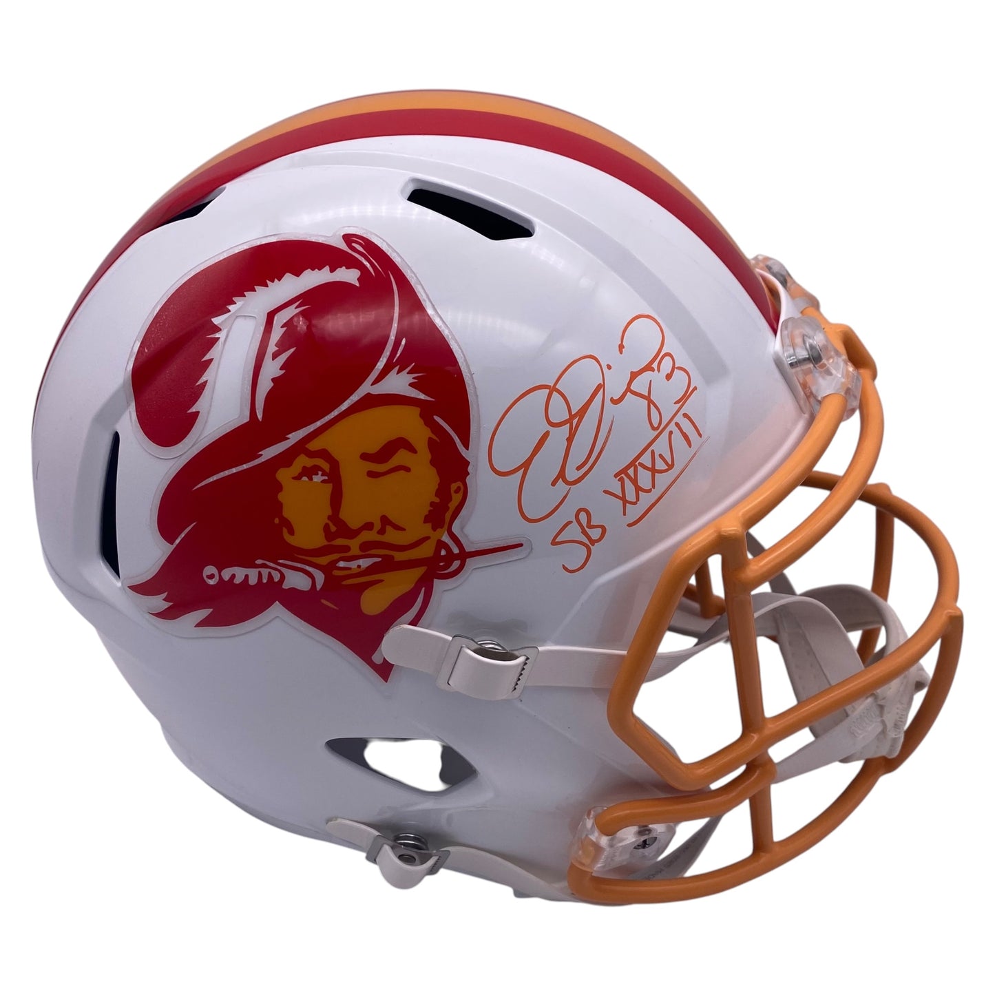 Joe Jurevicius Signed Tampa Bay Buccaneers Throwback Full Size Replica Helmet
