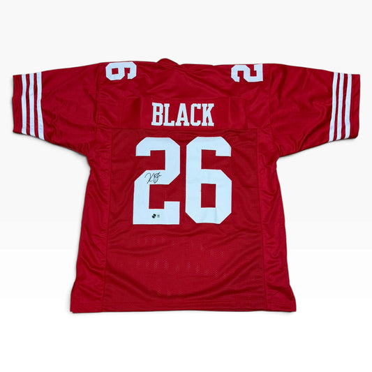 Kaelon Black Signed Red #26 Stitched Jersey - San Francisco 49ers RB