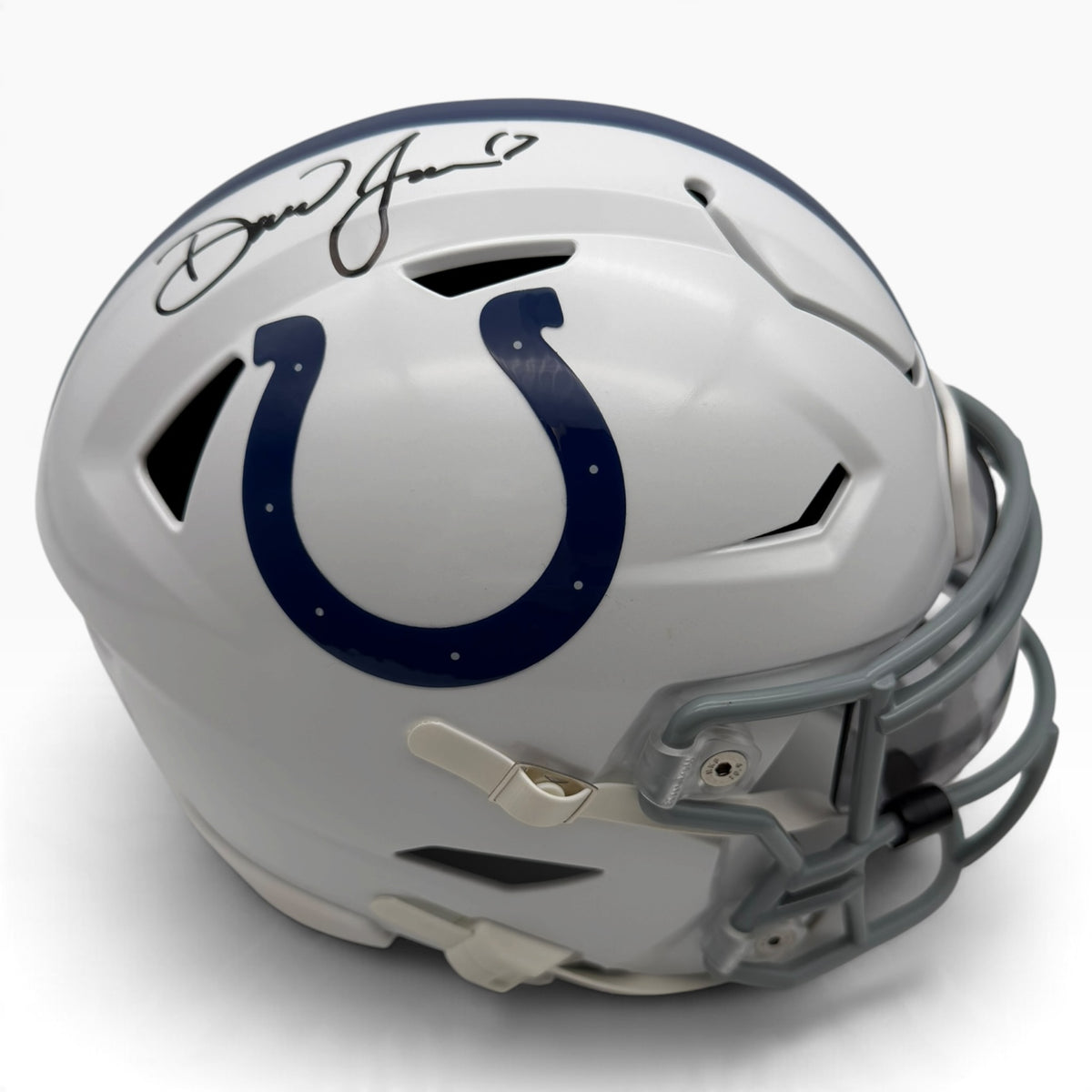 Daniel Jones Signed Indianapolis Colts SpeedFlex MIDI Mid-Size Football Helmet