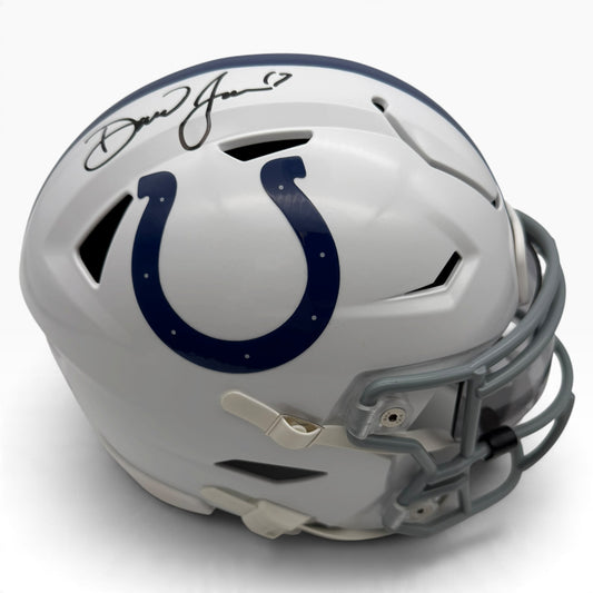 Daniel Jones Signed Indianapolis Colts SpeedFlex MIDI Mid-Size Football Helmet