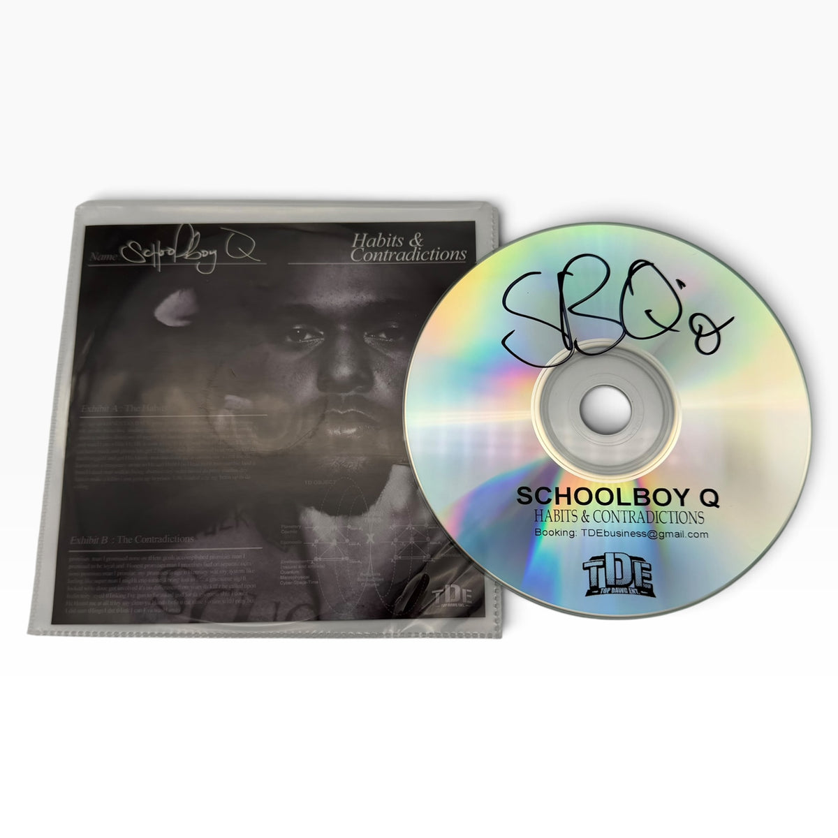Schoolboy Q Signed Habits & Contradictions CD