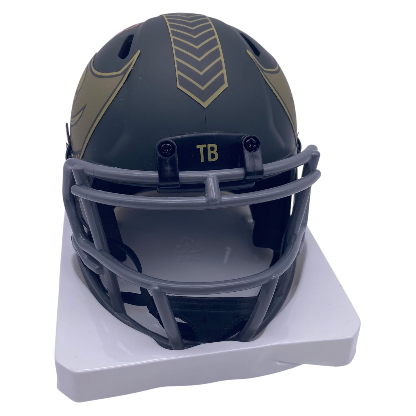 Joe Jurevicius Signed Tampa Bay Buccaneers 2025 Salute to Service Alternate Mini Helmet