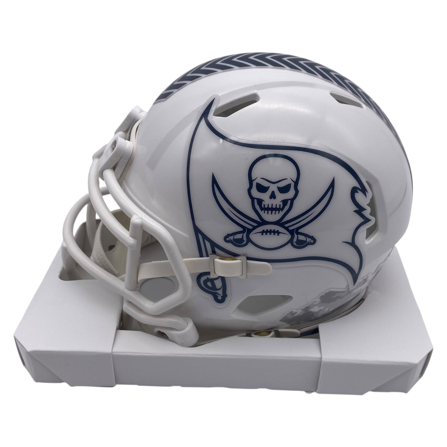 Mike Alstott Signed Tampa Bay Buccaneers 2024 Salute to Service Alternate Speed Mini Helmet