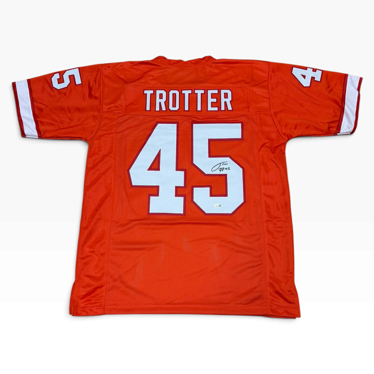 Josiah Trotter Signed Orange Creamsicle #45 Stitched Jersey - Tampa Bay Buccaneers LB