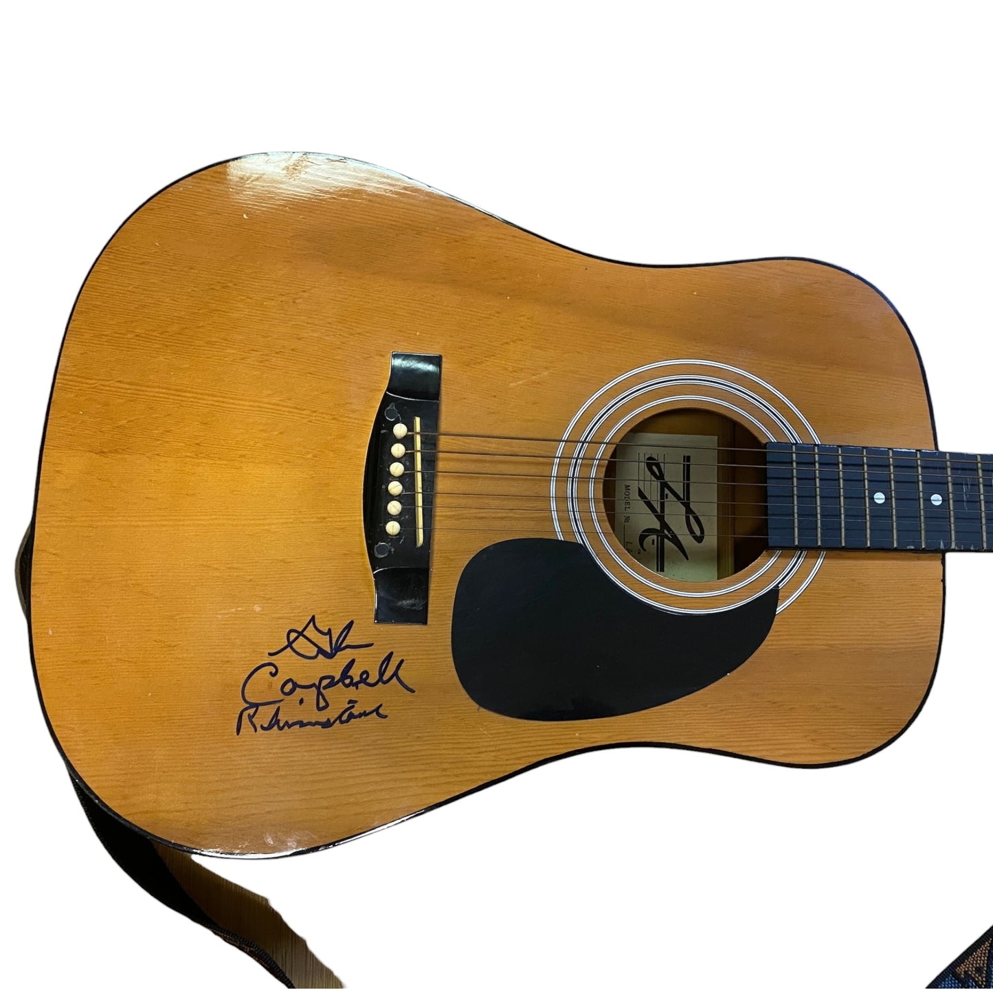 Glen Campbell Signed Acoustic Guitar - Rhinestone Cowboy