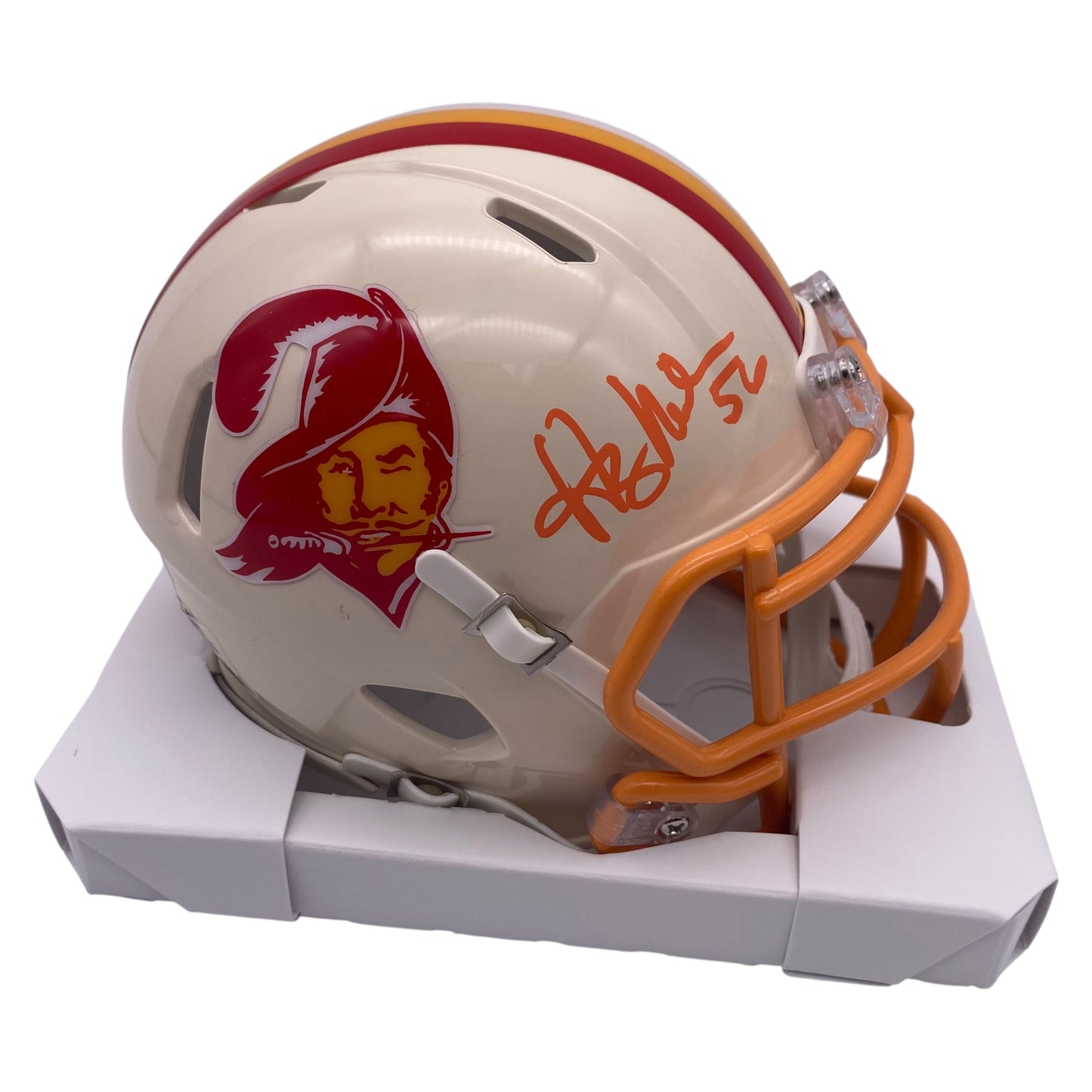 Hardy Nickerson Signed Tampa Bay Buccaneers Retro Alternate Mini Speed Football Helmet