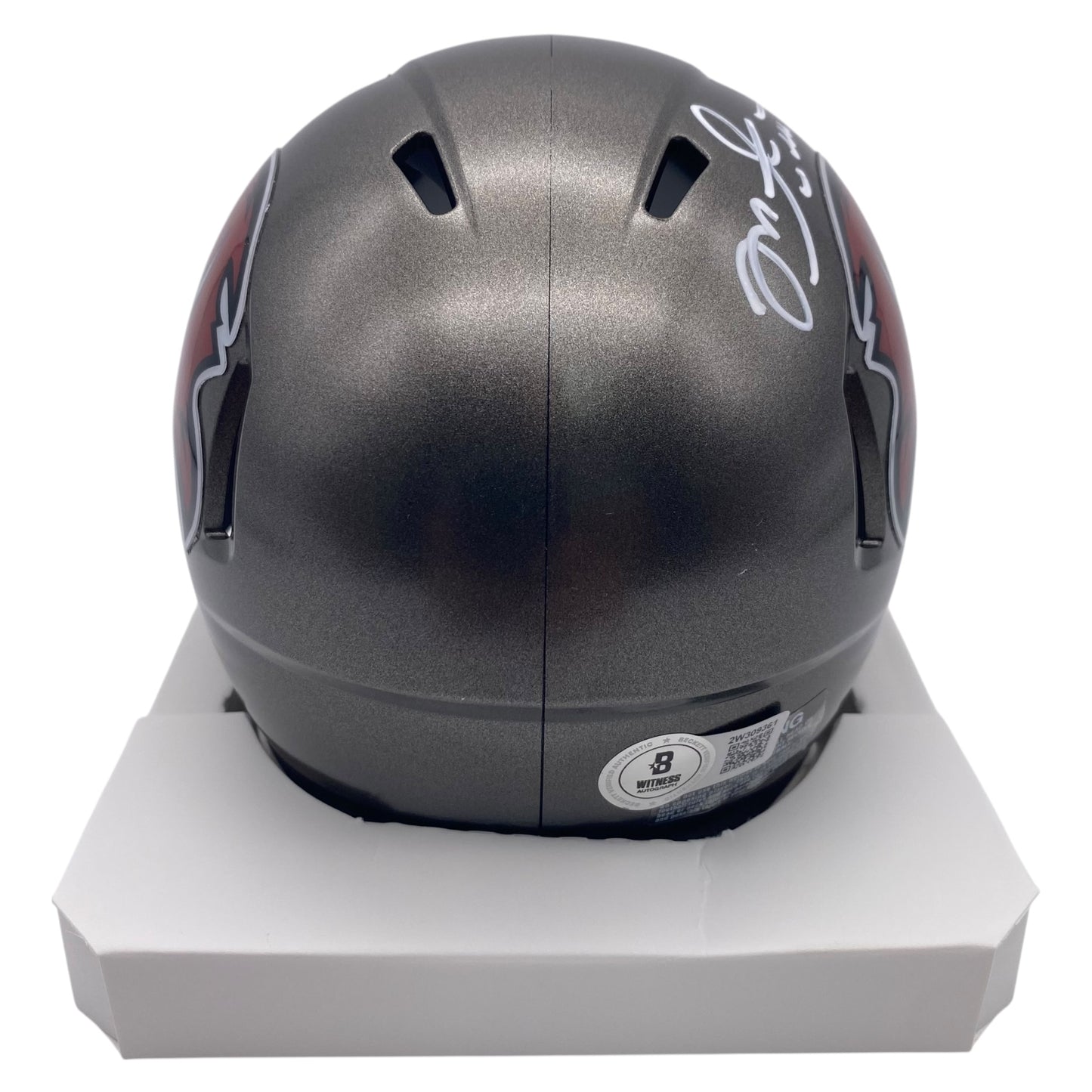 Mike Alstott Signed Tampa Bay Buccaneers 1997-2013 Super Bowl XXXVII Era Speed Mini Helmet