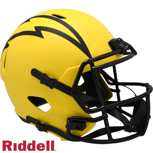 Ladd McConkey Signed Los Angeles Chargers Rave Alternate Speed Replica Full Size Football Helmet