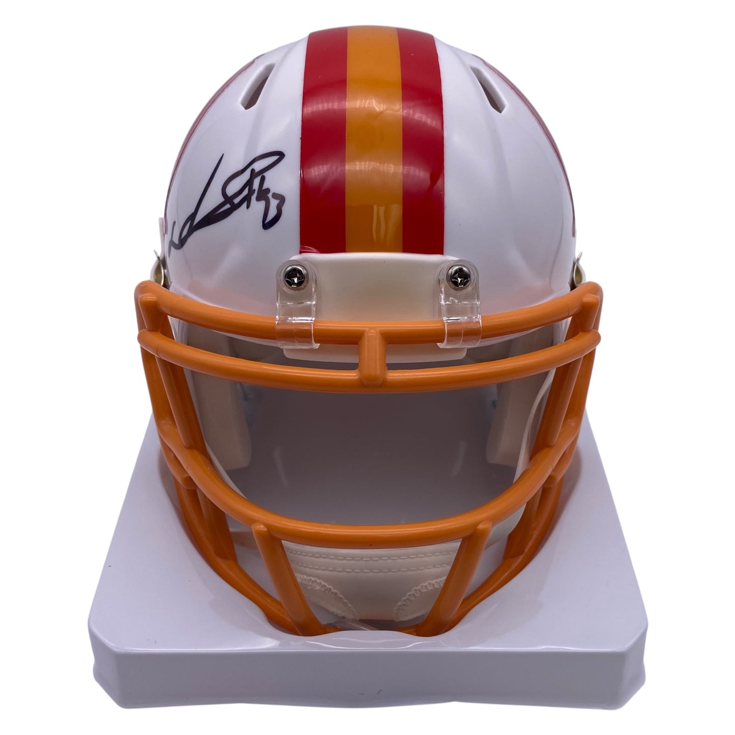 Ndamukong Suh Signed Tampa Bay Buccaneers Creamsicle Throwback Speed Mini Helmet