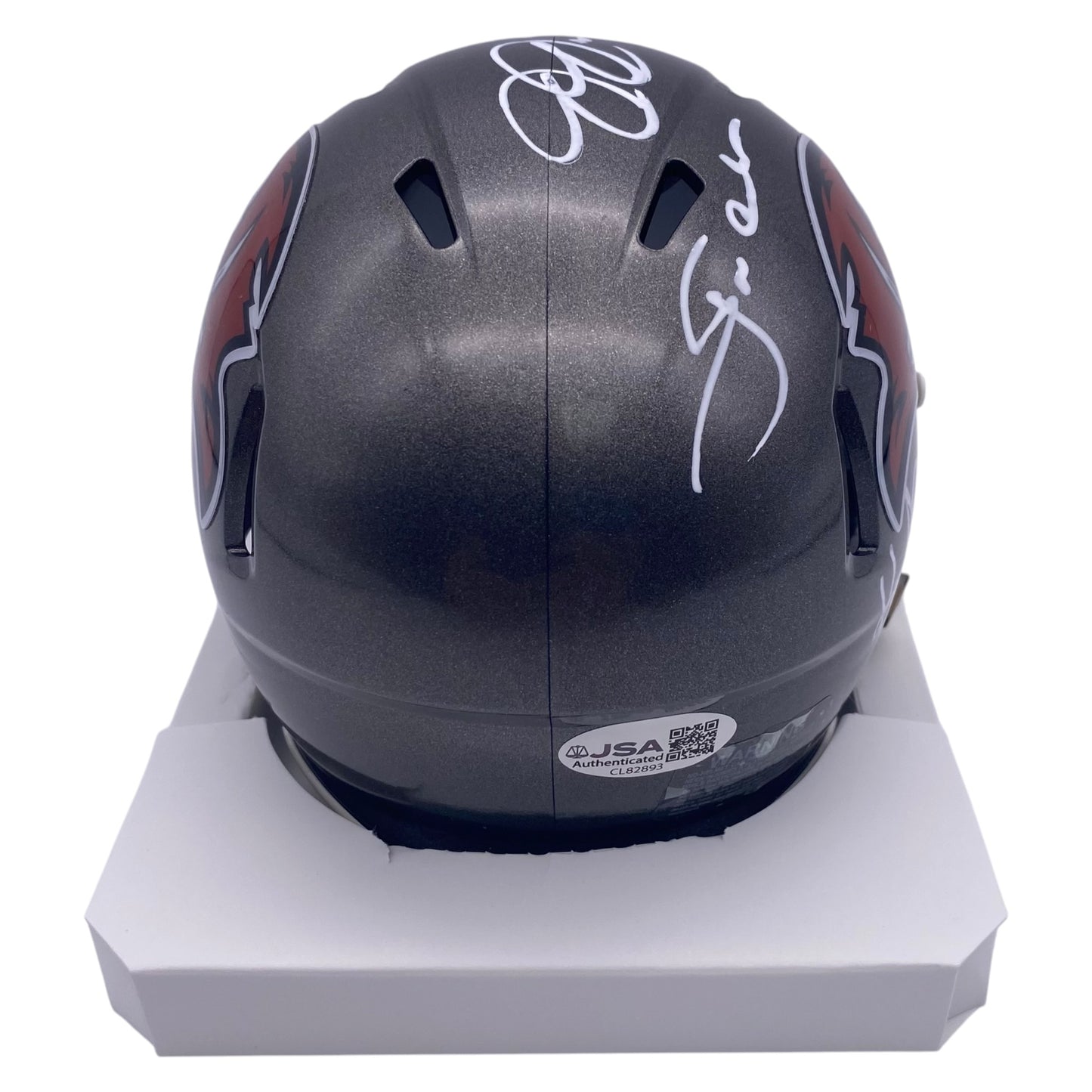 Joe Jurevicius, Coach Jon Gruden, Ken Dilger Signed Tampa Bay Buccaneers Speed Mini Helmet
