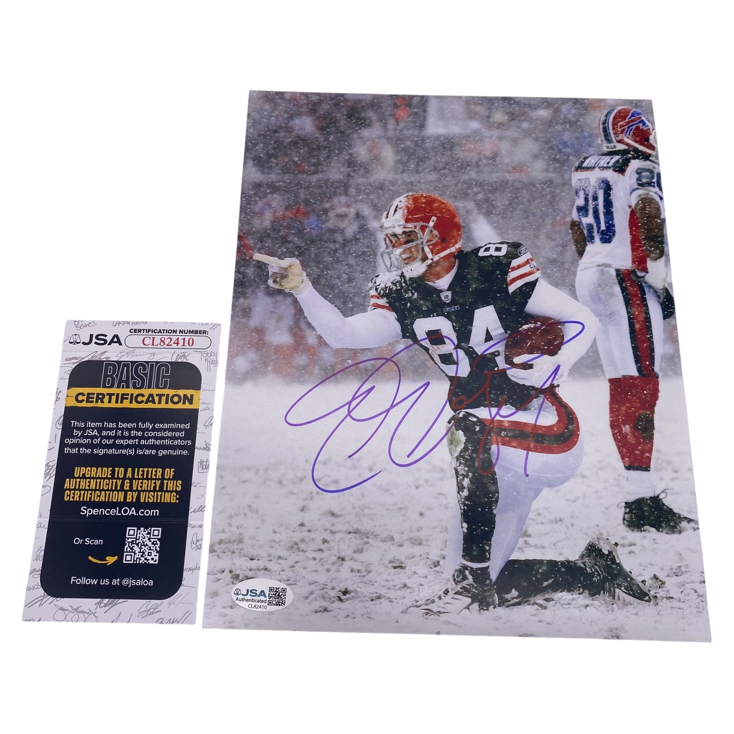 Joe Jurevicius Signed Cleveland Browns 8x10 Photo