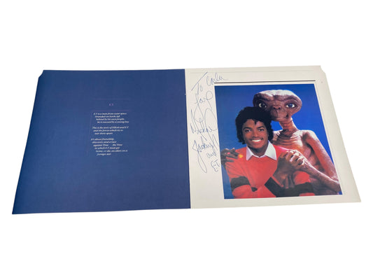Michael Jackson ET Soundtrack Signed Vinyl Record Album Artwork Booklet
