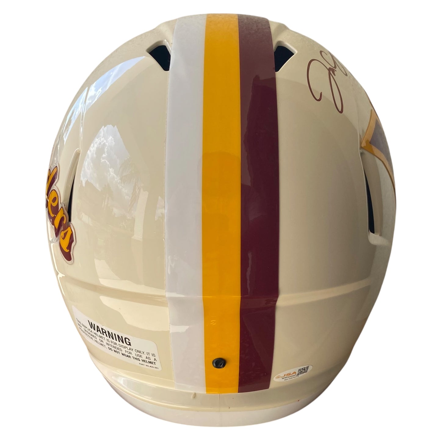 Jacory Croskey-Merritt Signed Washington Commanders Retro Alternate Full Size Replica Helmet